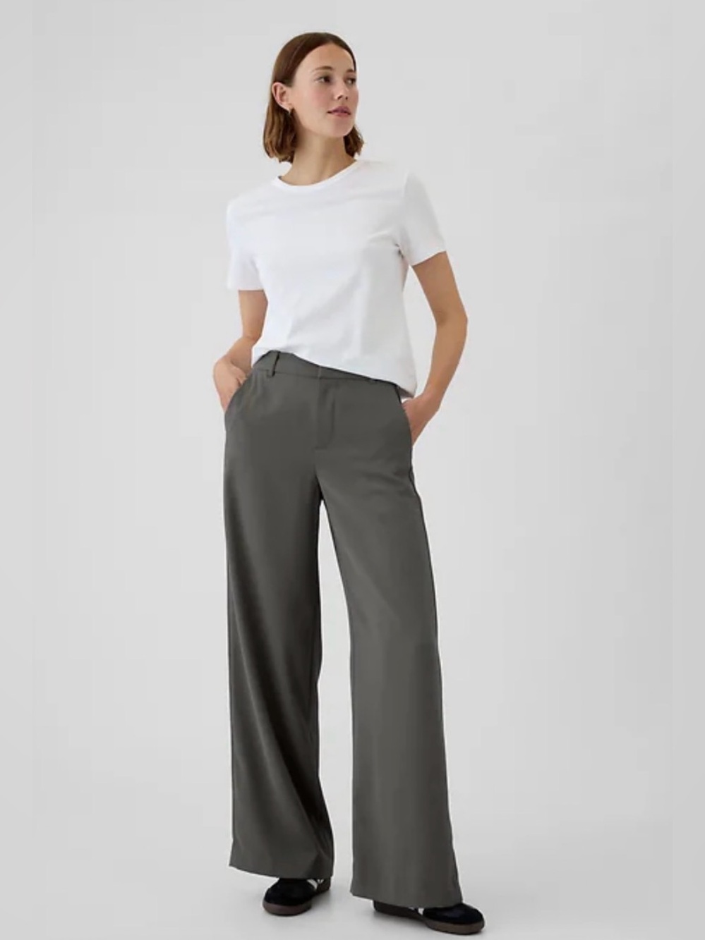 Gap 365 High Rise Trousers in Soft Black NWOT